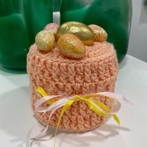 Easter Eggs Toilet Paper Roll Cover Crochet